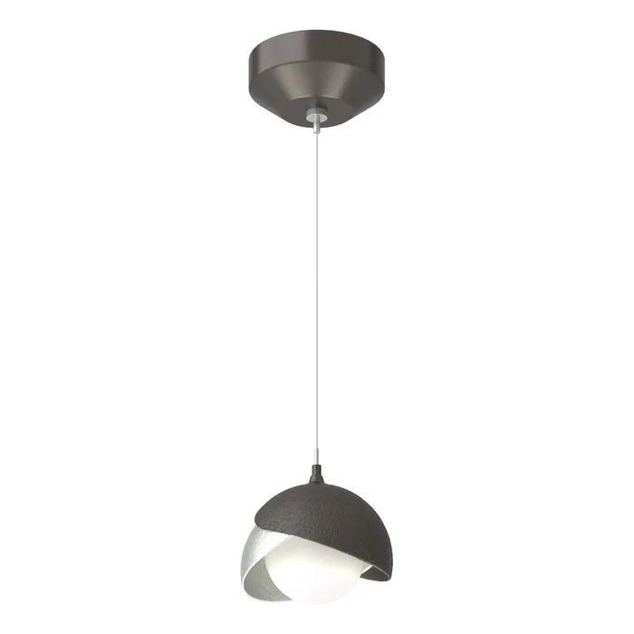 Brooklyn One Light Mini Pendant in Oil Rubbed Bronze (39|161183-SKT-STND-14-82-GG0711)