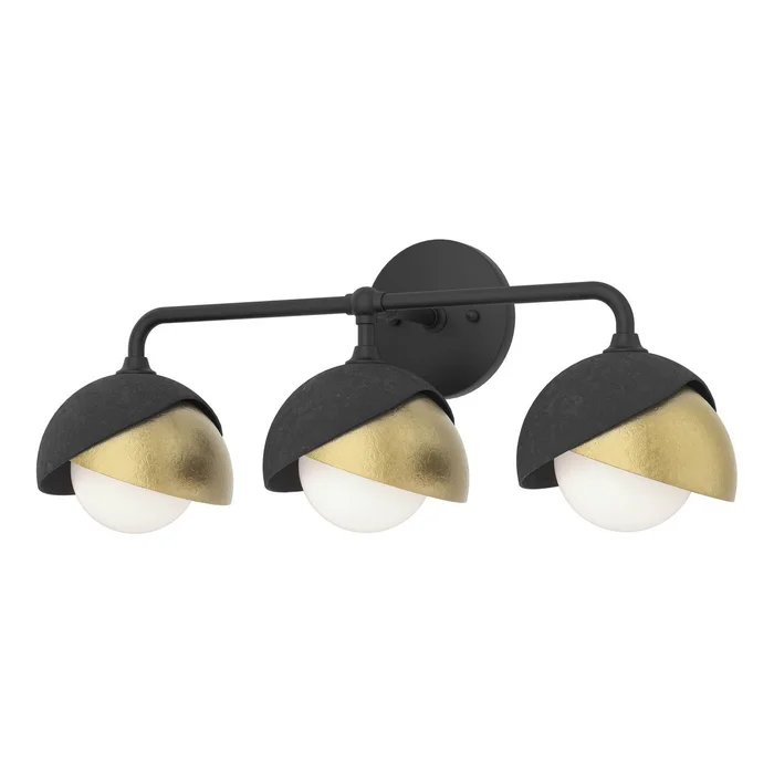 Brooklyn Three Light Bath Sconce in Black (39|201375-SKT-10-86-GG0711)