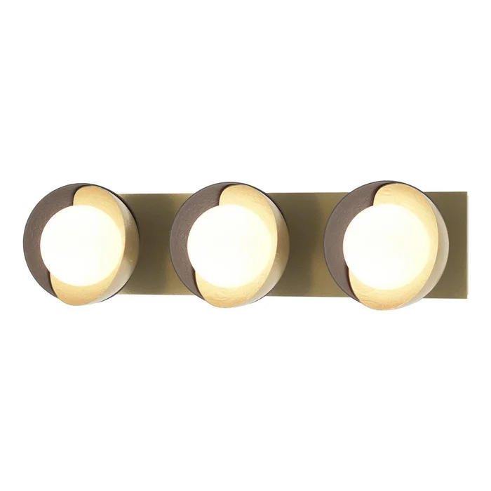 Brooklyn Three Light Bath Sconce in Modern Brass (39|201378-SKT-86-10-GG0711)