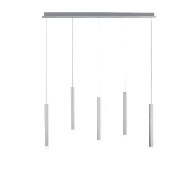 Bruno 5 Light Aluminium Bar Pendant Light