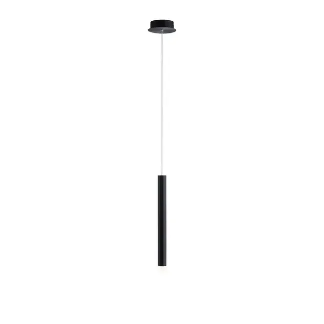 Bruno Black LED Single Pendant Light