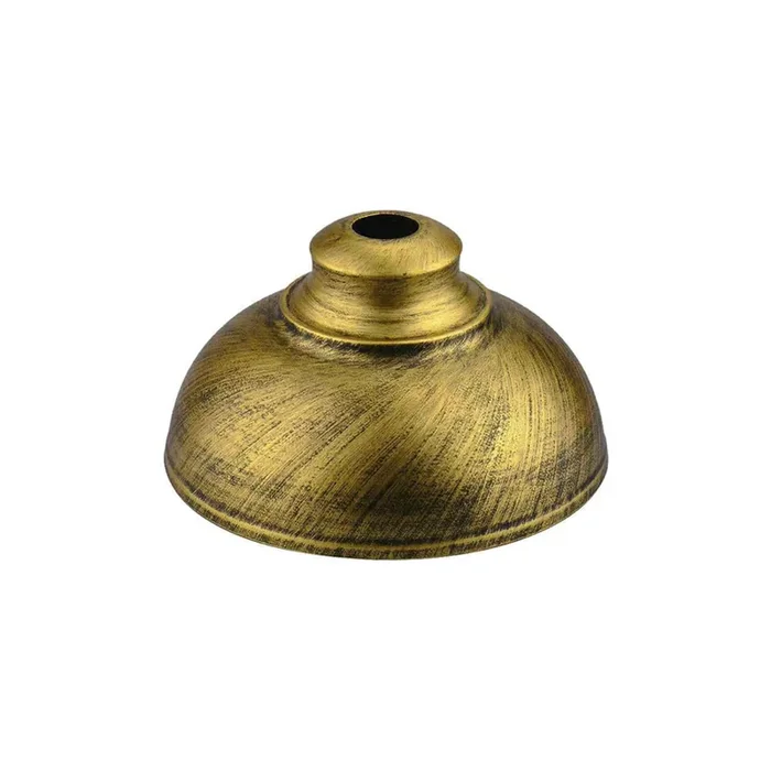 Brushed Brass Dome Vintage Light Shade – Medium