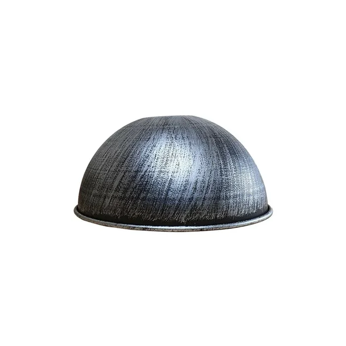Brushed Silver Dome Light Shade – Small