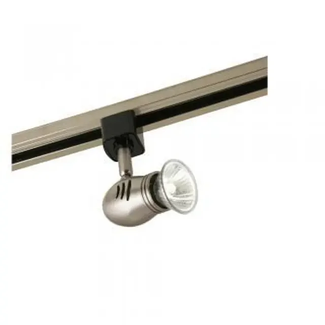 Bullet Antique Chrome Adjustable Track Spotlight