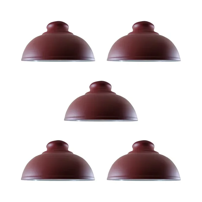 Burgundy Dome Vintage Light Shade – Medium – 5 Pack
