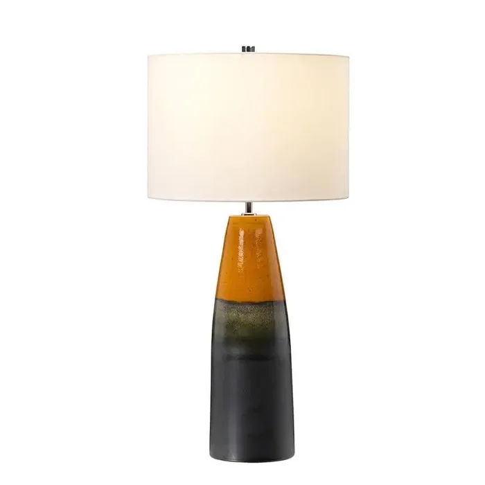 Burnt Oak Single Light Table Lamp