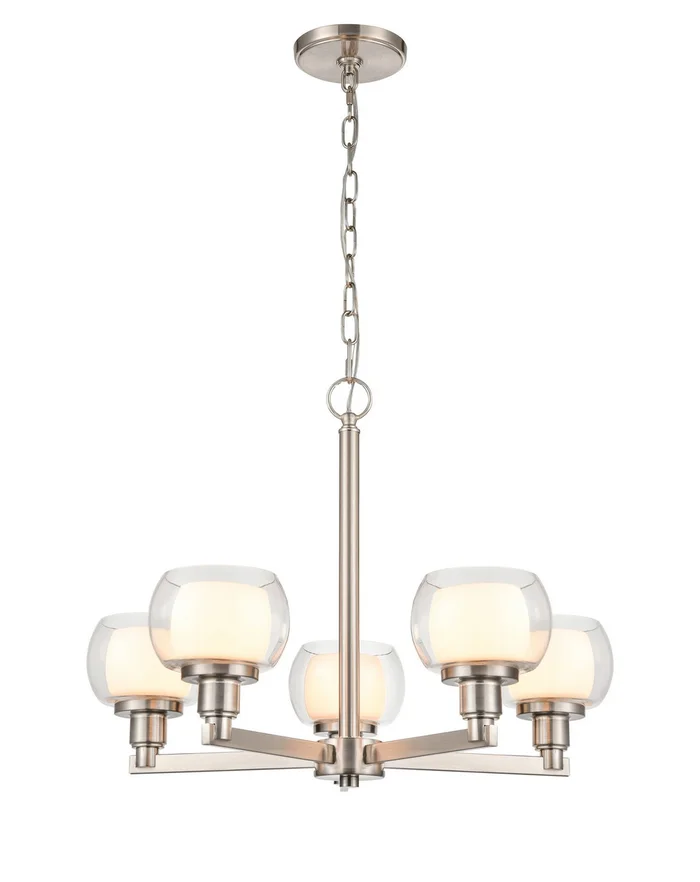 Cairo LED Chandelier in Polished Chrome (405|330-5CR-PC-CLW-LED)