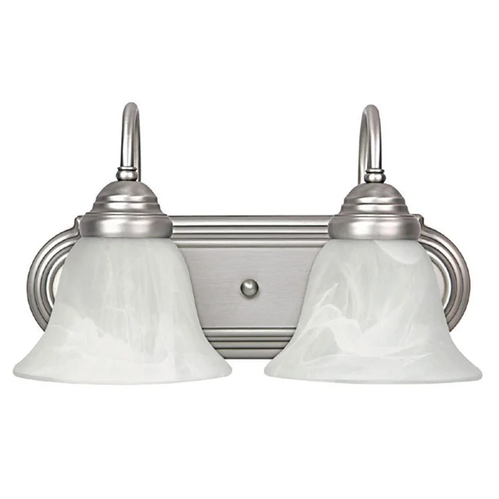 Capital Lighting 1162MN-118 Arthur Two Light Vanity, Matte Nickel