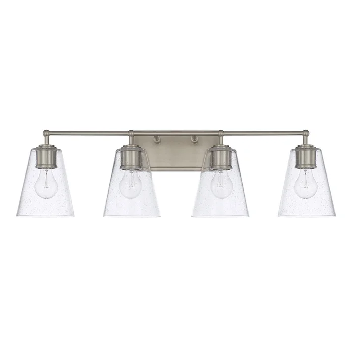 Capital Lighting 121741BN-463 Murphy Four Light Vanity, Brushed Nickel (Discontinued)