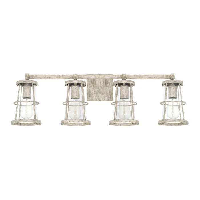Capital Lighting 127441MS Beaufort Four Light Vanity, Mystic Sand