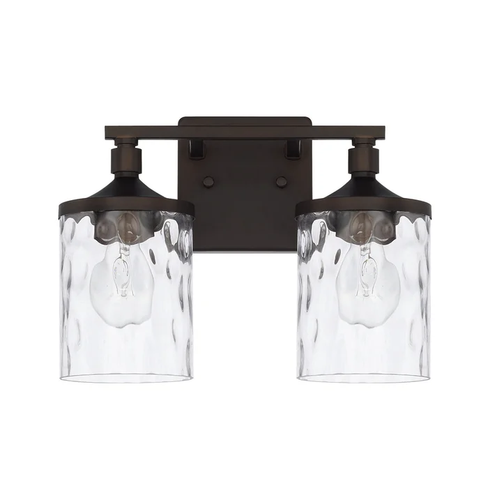 Capital Lighting 128821BZ-451 Colton Two Light Vanity, Bronze