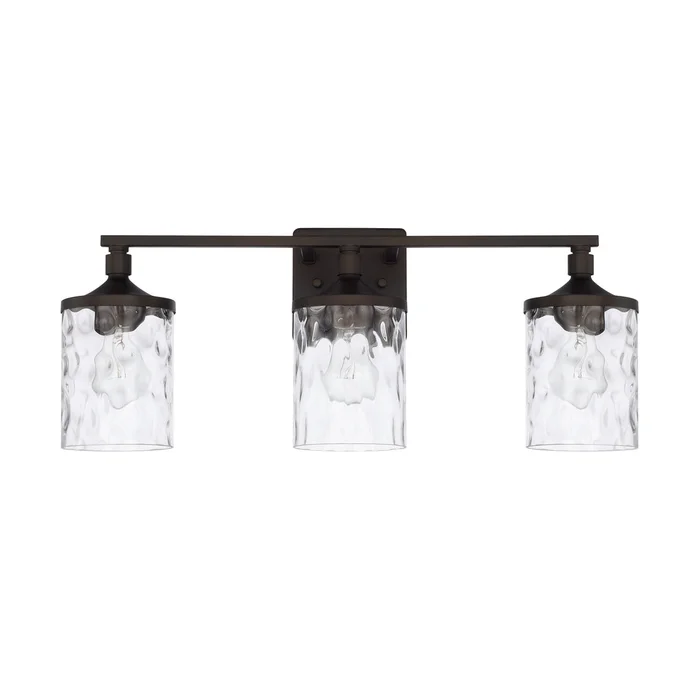 Capital Lighting 128831BZ-451 Colton Three Light Vanity, Bronze