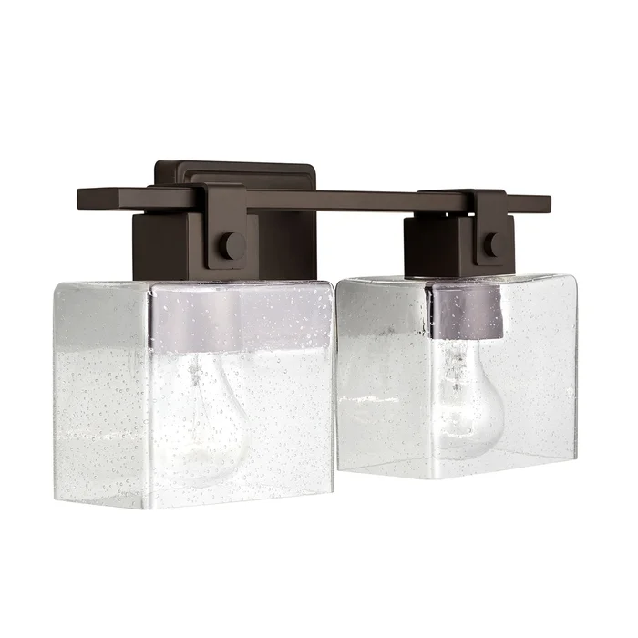 Capital Lighting 139124OR-498 Graham Two Light Vanity, Oil Rubbed Bronze