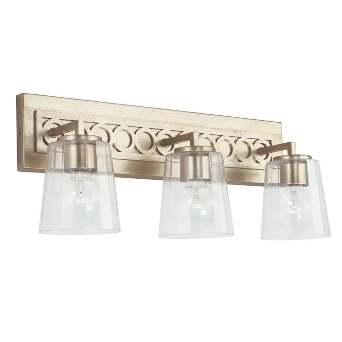 Capital Lighting 143131WG-515 Isabella Three Light Vanity, Winter Gold