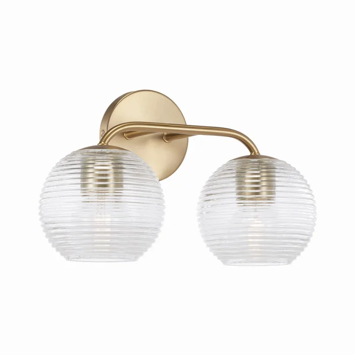 Capital Lighting 149921MA-544 Dolan Two Light Vanity, Matte Brass