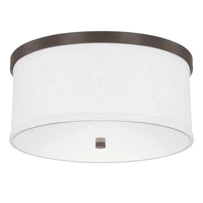 Capital Lighting 2015BB-480 Midtown Three Light Flush Mount, Burnished Bronze