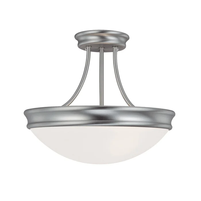 Capital Lighting 2037MN Hansen Three Light Semi-Flush Mount, Matte Nickel