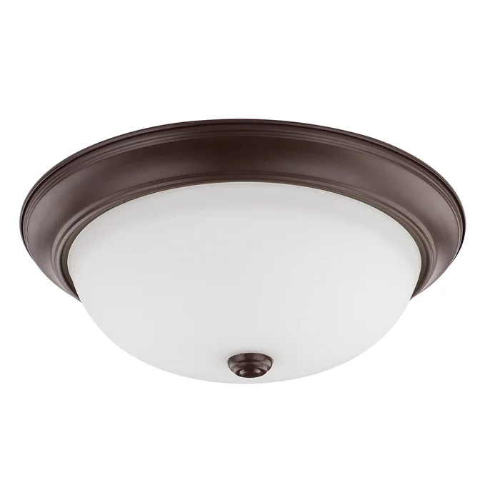 Capital Lighting 214731BZ Bates Three Light Flush Mount, Bronze