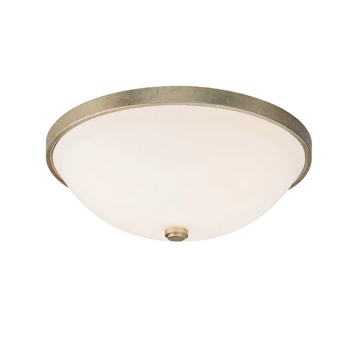Capital Lighting 2323WG-SW Perkins Two Light Flush Mount, Winter Gold