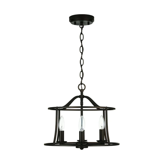 Capital Lighting 239541BZ Cameron Four Light Flush and Semi-Flush, Bronze