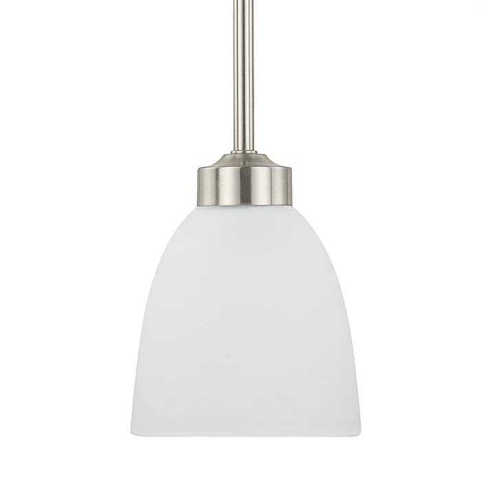 Capital Lighting 314311BN-333 Jameson One Light Pendant, Brushed Nickel