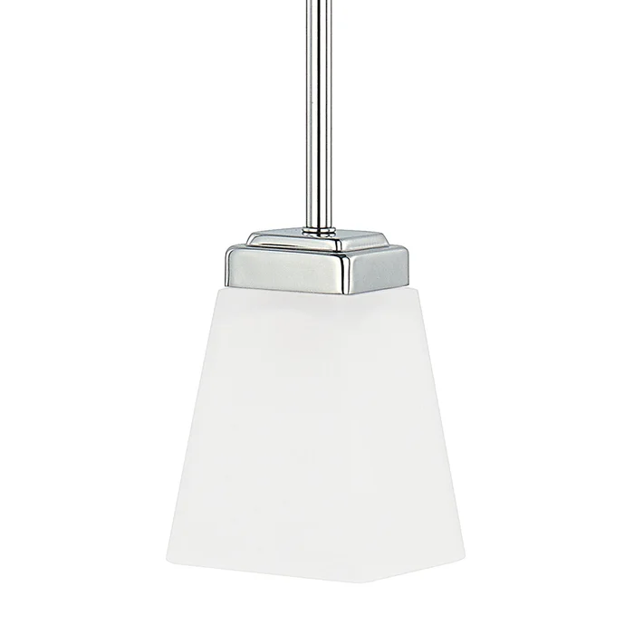 Capital Lighting 314411PN-334 Baxley One Light Pendant, Polished Nickel
