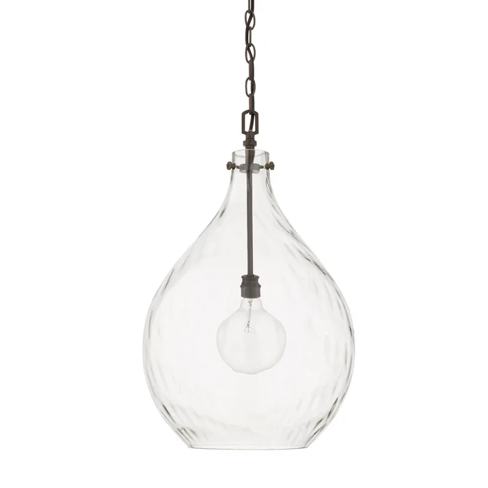 Capital Lighting 325011FH Bristol One Light Pendant, Farm House
