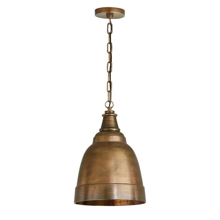 Capital Lighting 330310XB Sedona One Light Pendant, Oxidized Brass