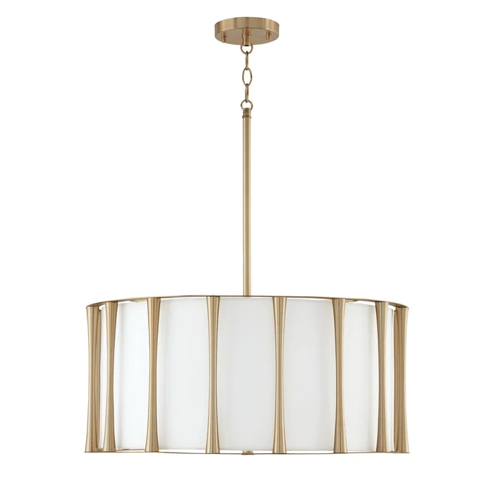 Capital Lighting 344641MA Bodie Four Light Pendant, Matte Brass