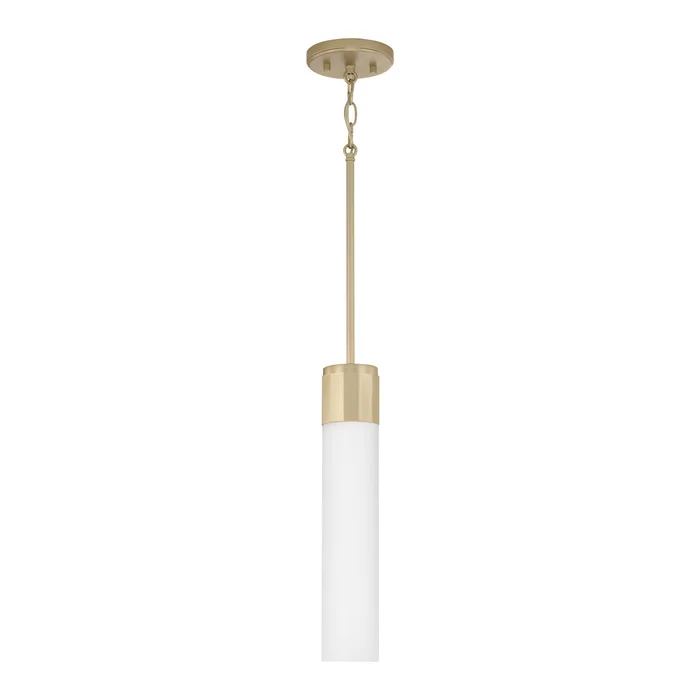 Capital Lighting 346211SF Sutton One Light Pendant, Soft Gold