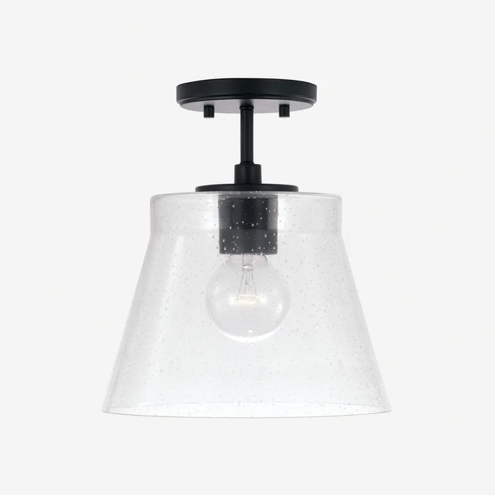 Capital Lighting 346912MB Baker One Light Pendant, Matte Black