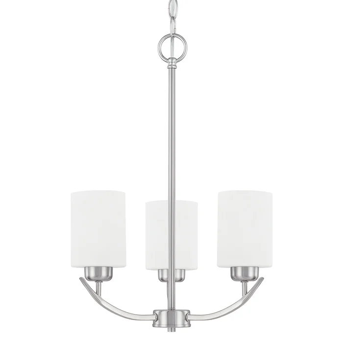 Capital Lighting 415231BN-338 Dixon Three Light Chandelier, Brushed Nickel