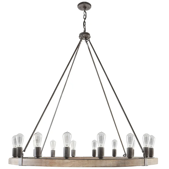 Capital Lighting 430501UW Austin 16 Light Chandelier, Urban Wash