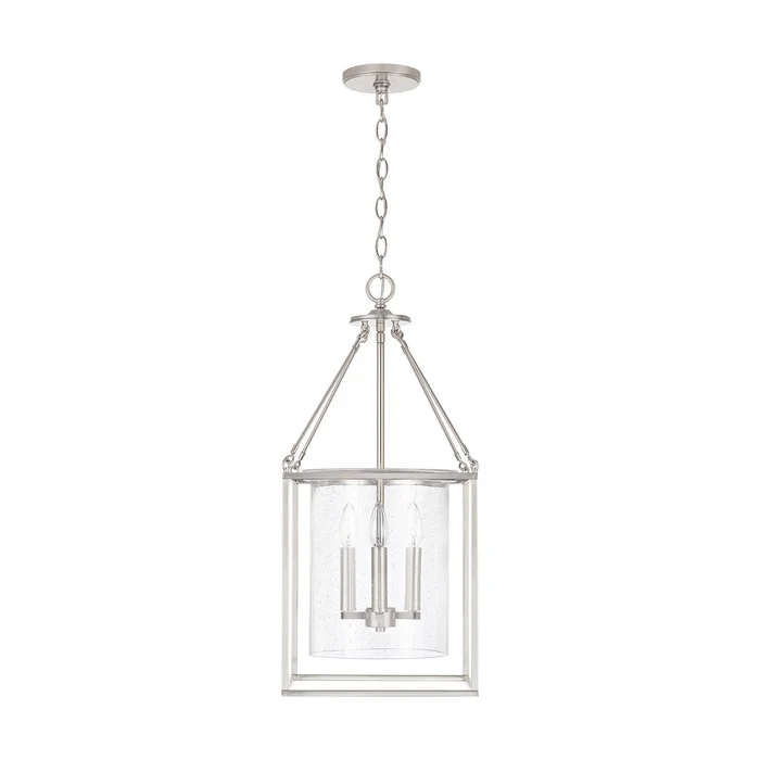 Capital Lighting 532843BN Cooper Four Light Pendant, Brushed Nickel