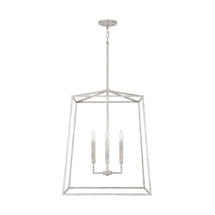 Capital Lighting 537643MS Thea Four Light Foyer Pendant, Mystic Sand