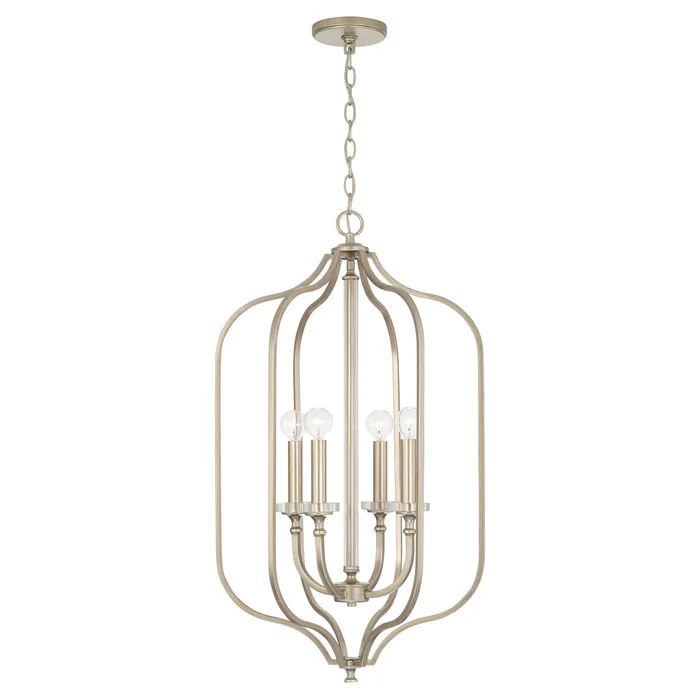Capital Lighting 544841BS Breigh Four Light Foyer Pendant, Brushed Champagne