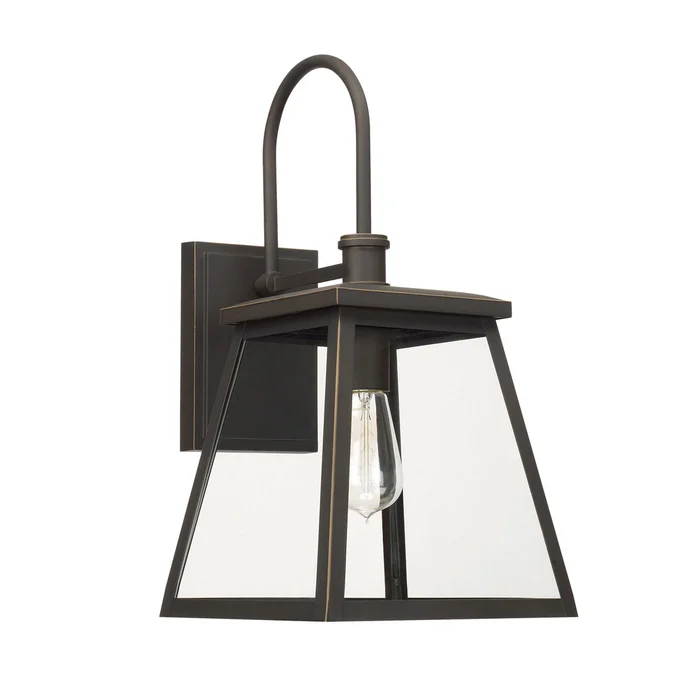 Capital Lighting 926812OZ Belmore One Light Outdoor Wall Lantern, Oiled Bronze