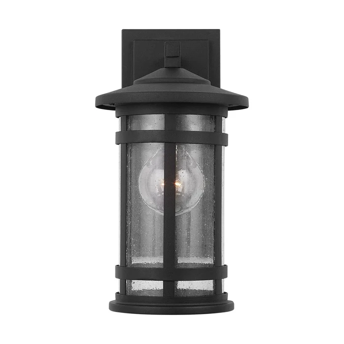 Capital Lighting 935511BK Mission Hills One Light Outdoor Wall Lantern, Black