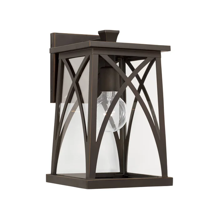 Capital Lighting 946511OZ Marshall One Light Outdoor Wall Lantern, Oiled Bronze