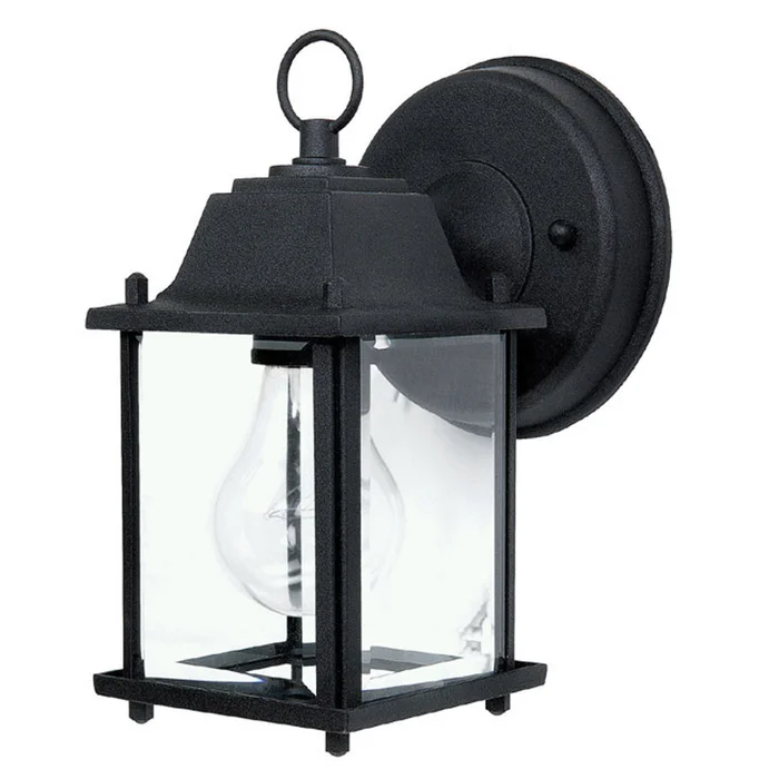 Capital Lighting 9850BK One Light Outdoor Wall Lantern, Black