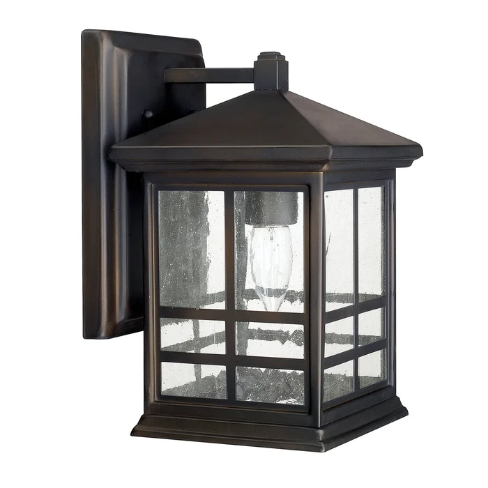 Capital Lighting 9911OB Preston One Light Outdoor Wall Lantern, Old Bronze