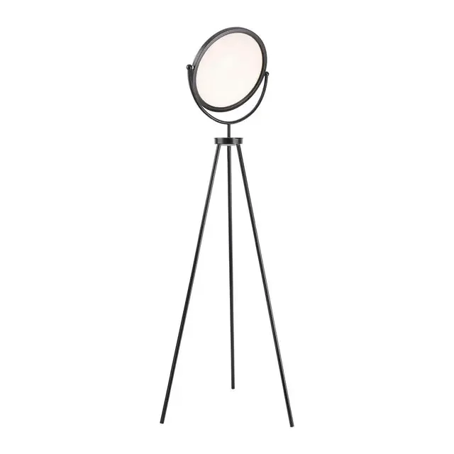 CARL Black Tripod Adjustable Dimmable LED Floor Lamp