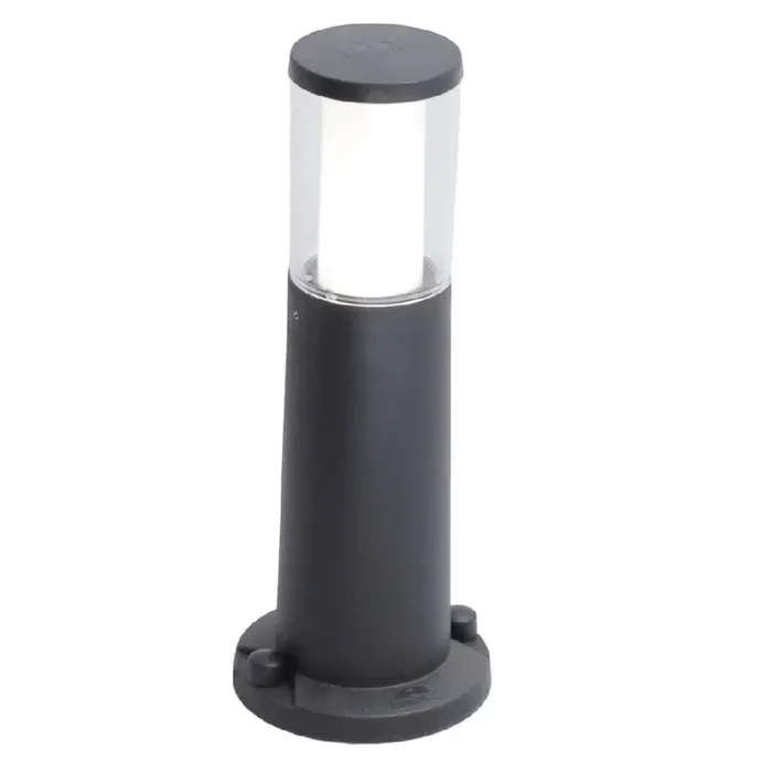 Carlo LED Black Outdoor Modern Round CCT Post Light 400mm Coastal IP55