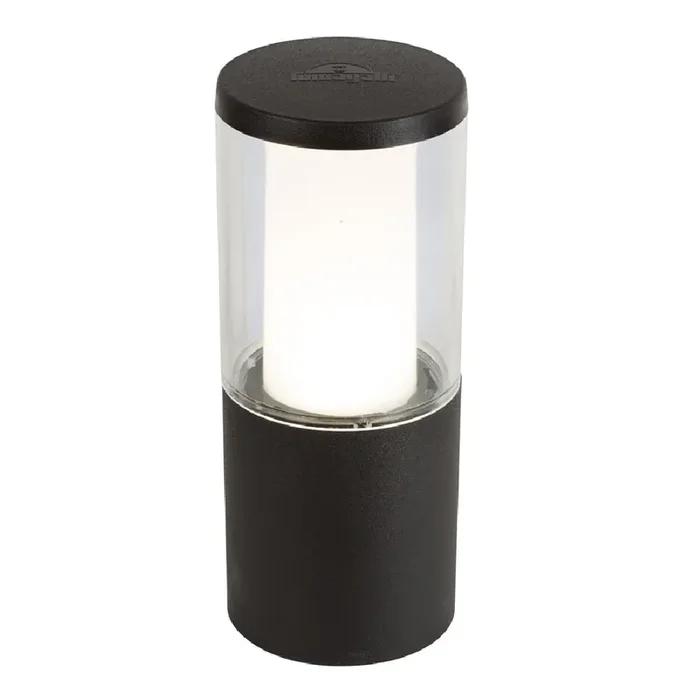 Carlo LED Black Outdoor Modern Round Pedestal Post Light 250mm Coastal IP55