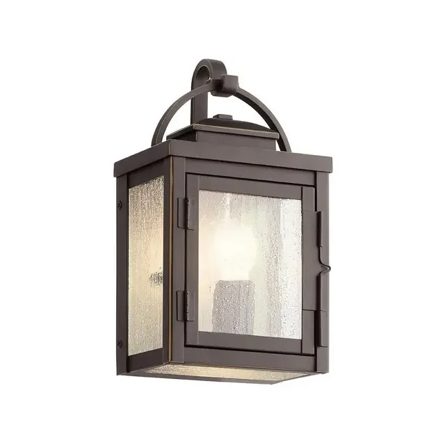 Carlson Rubbed Bronze IP44 Wall Light