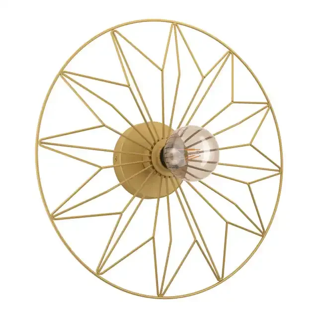 Castanuelo Gold Wire Round Ceiling or Wall Light