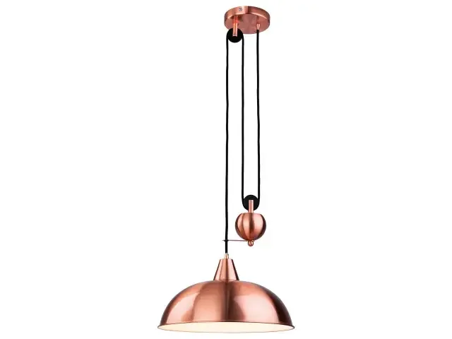 Century Copper Rise and Fall Pendant Light