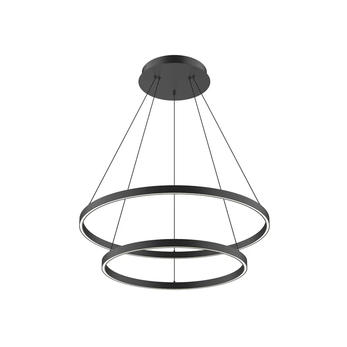 Cerchio LED Chandelier in Black (347|CH87832-BK)