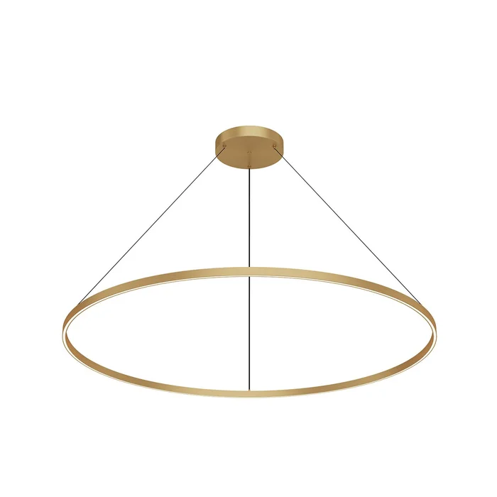 Cerchio LED Pendant in Brushed Gold (347|PD87760-BG)