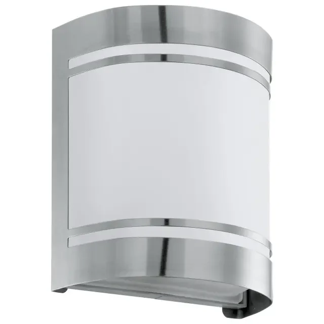 Cerno Stainless Steel with Opal Shade IP44 Wall Light